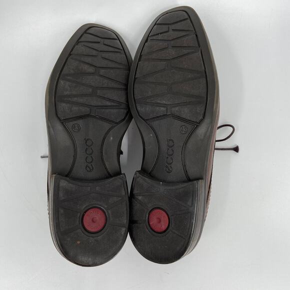 ECCO Oxford Dress Shoes Men\'s Size EU 43 Brown Leather Lace Up main image 8